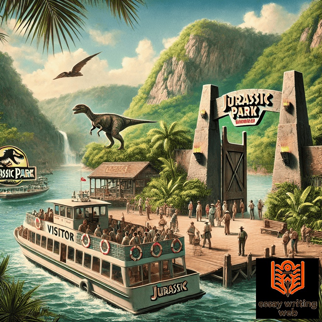 Arrival at Jurassic Park