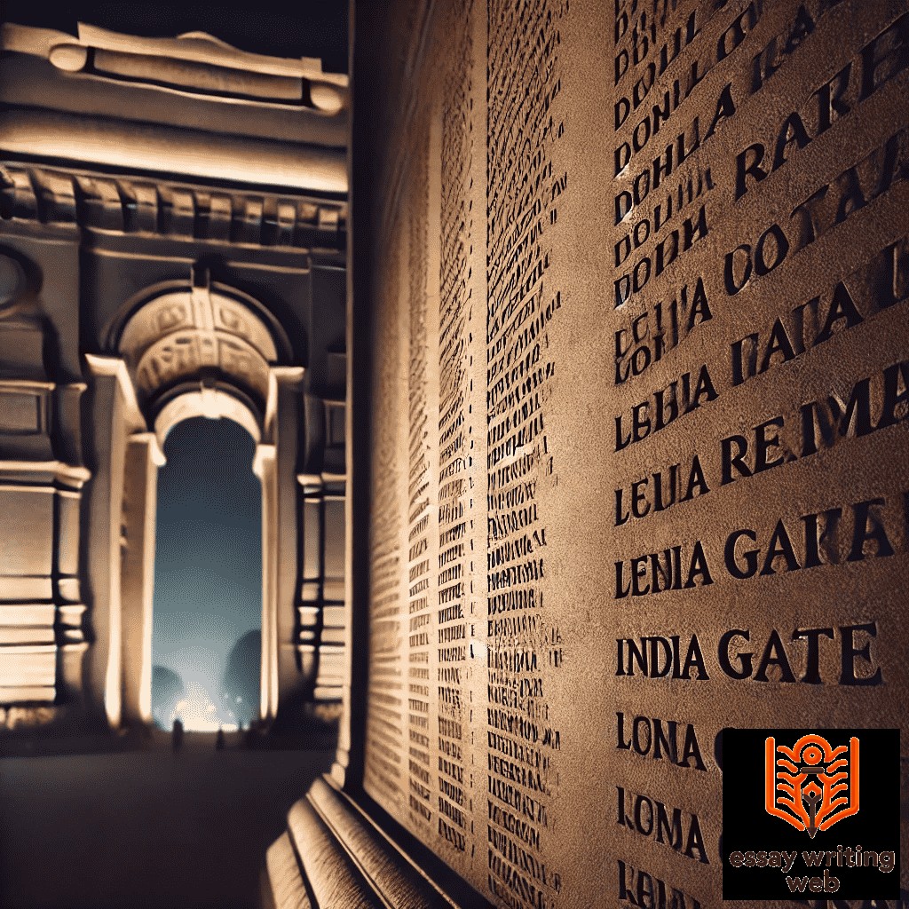 The Names of Soldiers Engraved on the Walls of India Gate