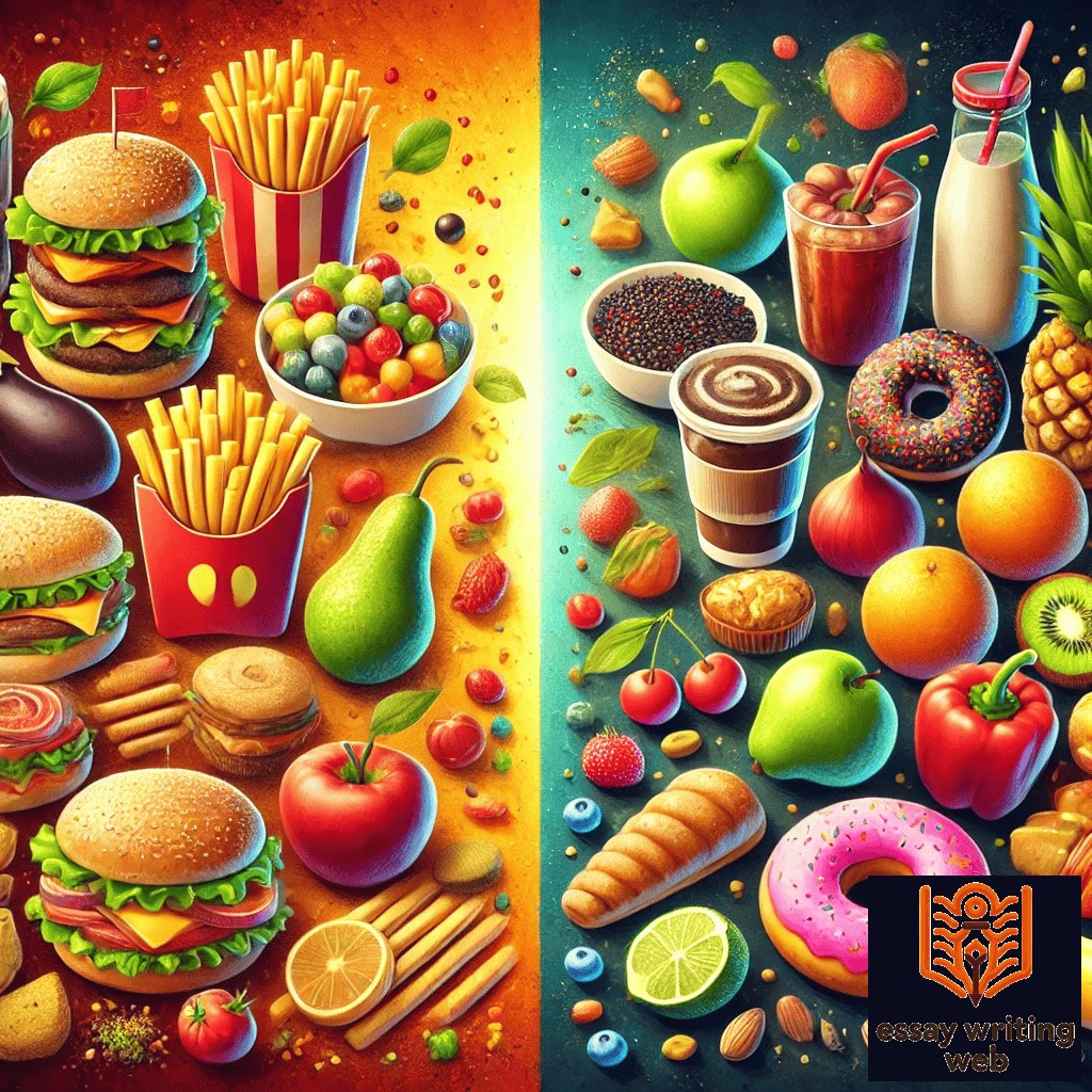 Unhealthy Food vs. Healthy Food